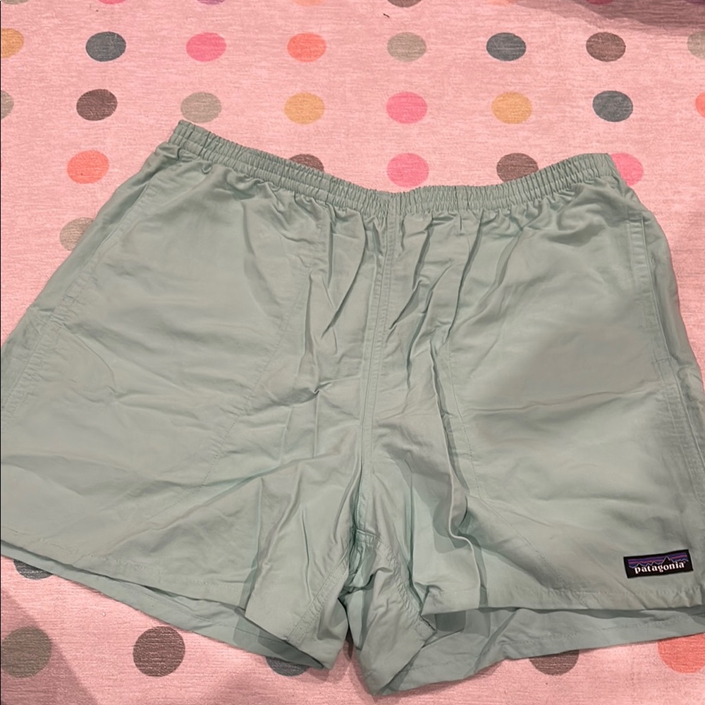 Patagonia Light Green Swim Trunks
